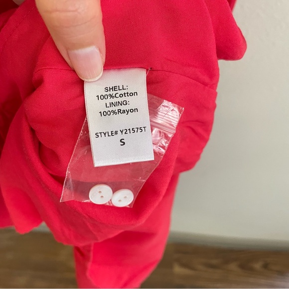 TUCKERNUCK Pomander Place Hibiscus Red Cotton Mabel Maxi Dress Size Small - Picture 7 of 11